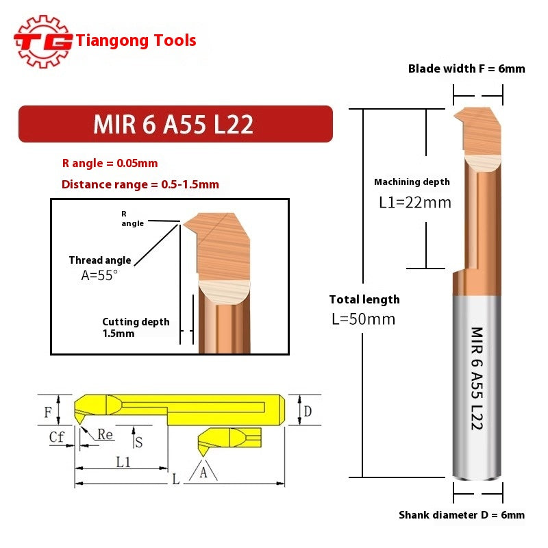 1121-MIR Small Bore Boring Tools Carbide MIL Coated Milling Cutter CNC Machining Center Stainless Steel End Mills Shandong Denso Pricision Tools Co.,Ltd.